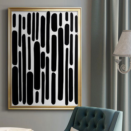 Zebra Shuffle I Framed On Paper Print 
